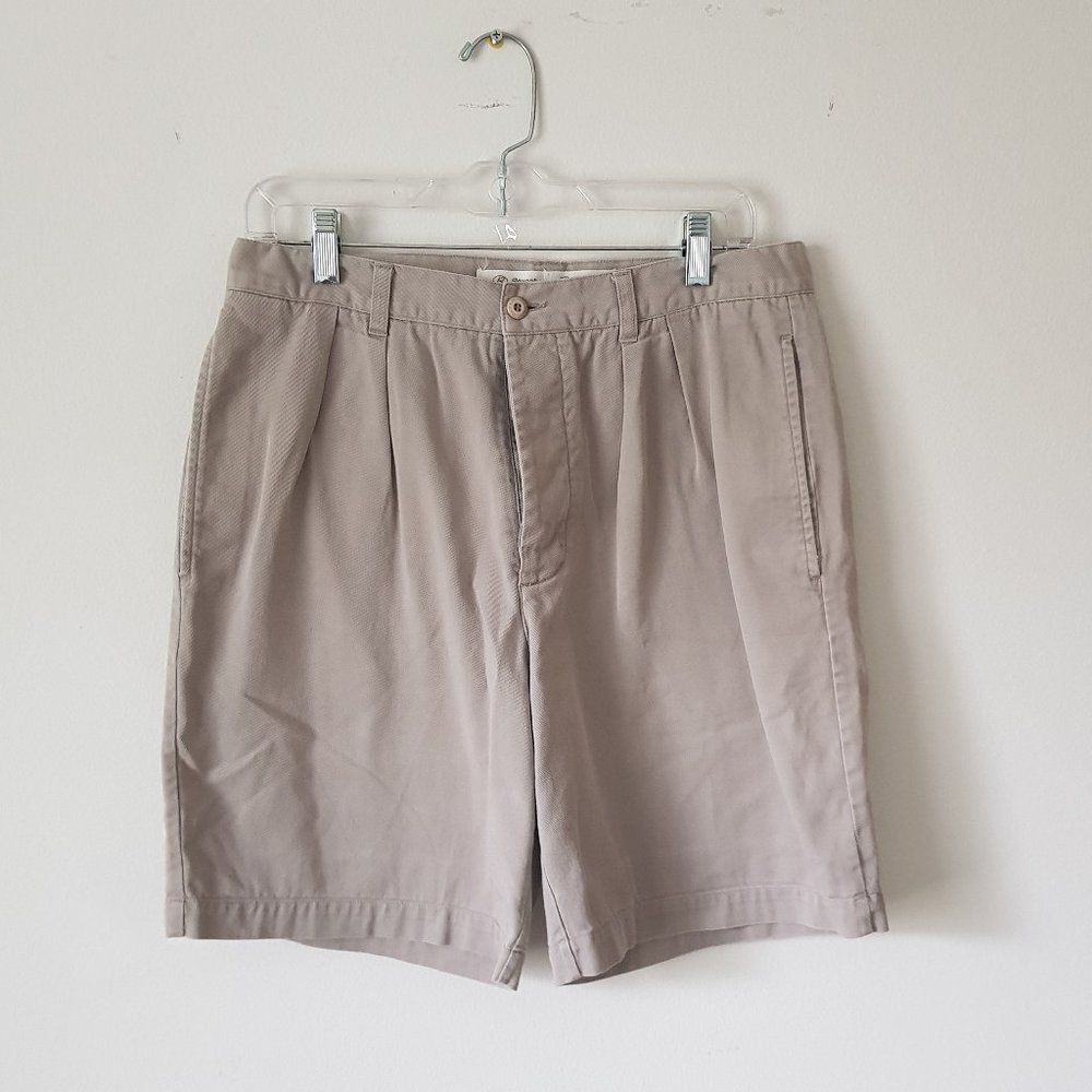 Medium Rewash cream short 100%cotton mom style